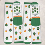 Custom Name Funny Coworker Work Team Gifts - Personalized Crew Socks - Everything's Fine