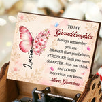 Custom Name Granddaughter Gifts From Grandma - Personalized Music Box - Always Loved Never Far Apart