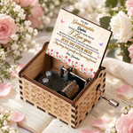 Custom Name Inspirational Gifts for Granddaughter - Personalized Music Box - Never Stop Believing In Yourself