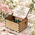 Custom Name Inspirational Gifts for Granddaughter - Personalized Music Box - Never Stop Believing In Yourself
