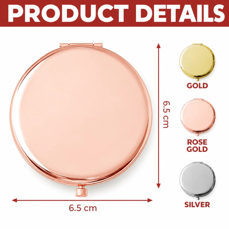 Custom Name Daughter Gifts for Women - Personalized Compact Mirror
