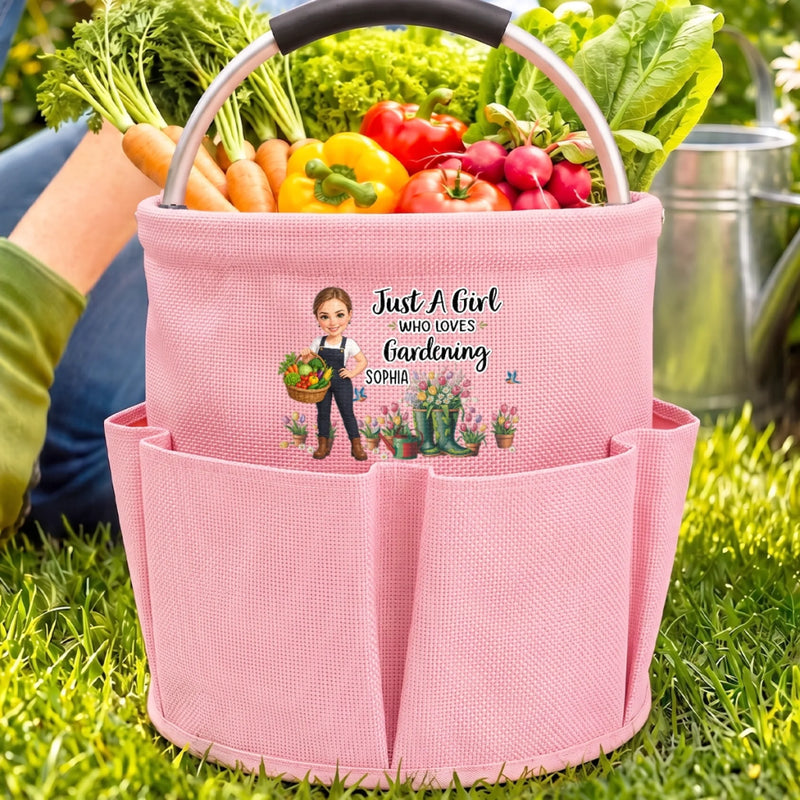 Custom Name Gardening Gifts for Girls - Personalized Gardening Tool Bag