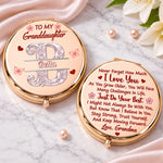 Custom Name Granddaughter Gifts - Personalized Compact Mirror