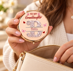 Custom Name Granddaughter Gifts - Personalized Compact Mirror