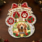 Custom Pet Photo Christmas Memorial Gifts - Personalized Acrylic Ornament - Pet Lovers