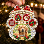 Custom Pet Photo Christmas Memorial Gifts - Personalized Acrylic Ornament - Pet Lovers