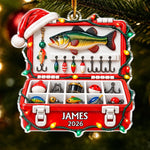 Custom Fishing Tackle Box Christmas Gifts for Anglers - Personalized Christmas Ornament - Tis The Season To Catch