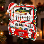 Custom Fishing Tackle Box Christmas Gifts for Anglers - Personalized Christmas Ornament - Tis The Season To Catch