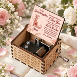 Custom Name Encouragement Gift for Granddaughter from Grandma - Personalized Music Box - Believe In Yourself And Keep Shining