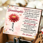 Custom Name Granddaughter Keepsake Gifts - Personalized Music Box - Every Day Is A Chance To Shine