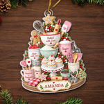 Custom Name Christmas Baking Keepsake - Personalized Acrylic Ornament - Baked With Love