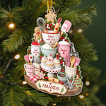 Custom Name Christmas Baking Keepsake - Personalized Acrylic Ornament - Baked With Love