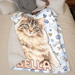 Custom Name Golden Retriever Lover Decor - Personalized Blanket - Pet Families