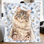 Custom Name Golden Retriever Lover Decor - Personalized Blanket - Pet Families
