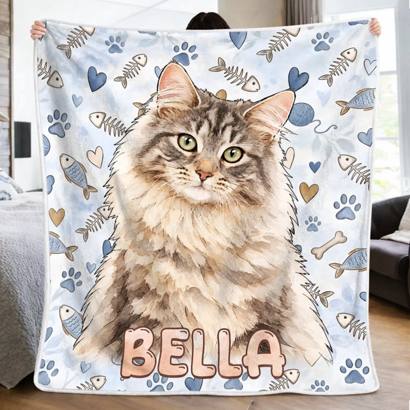 Custom Name Golden Retriever Lover Decor - Personalized Blanket - Pet Families