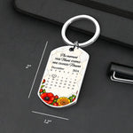 Custom Memorial Portrait Keepsake Gifts - Personalized Keychain - Meaningful Date