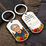 Custom Memorial Portrait Keepsake Gifts - Personalized Keychain - Meaningful Date