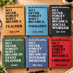 Custom Name Career Motivation Gifts - Leather Writing Journal - The Moments Worth Remembering