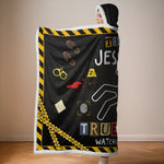 Custom Name True Crime Gifts for Crime Lovers - Personalized Wearable Blanket Hoodie - Serial Snacker