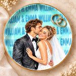 Personalized Photo Jewelry Dish – Wedding Gifts For Newlyweds – Custom Couple Names