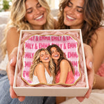 Personalized Photo Jewelry Dish – Gifts For Best Friends – Custom Bestie Names