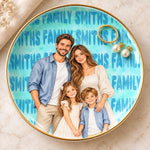 Personalized Photo Jewelry Dish – Gifts For Family – Custom Family Name