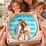 Personalized Photo Jewelry Dish – Gifts For Family – Custom Family Name
