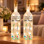 Custom Name Old Friend Gifts - Personalized Bottle Lamp