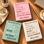Custom Name Career Motivation Gifts - Personalized Hardcover Journal - Meaningful Work