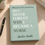 Custom Name Career Motivation Gifts - Personalized Hardcover Journal - Meaningful Work
