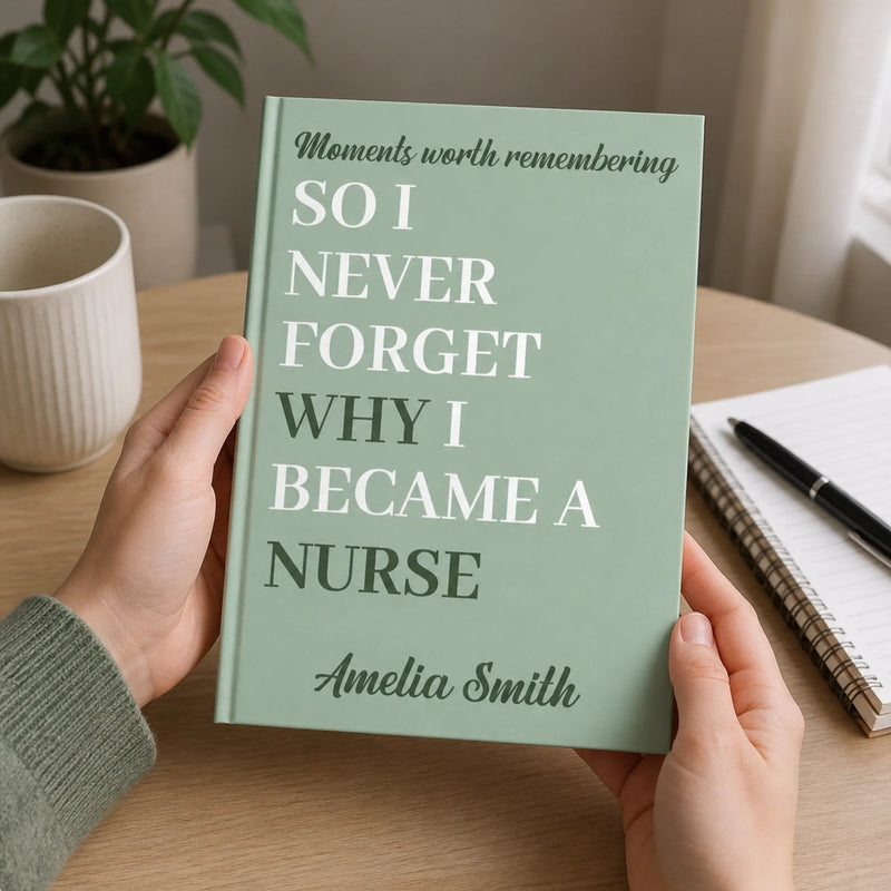 Custom Name Career Motivation Gifts - Personalized Hardcover Journal - Meaningful Work