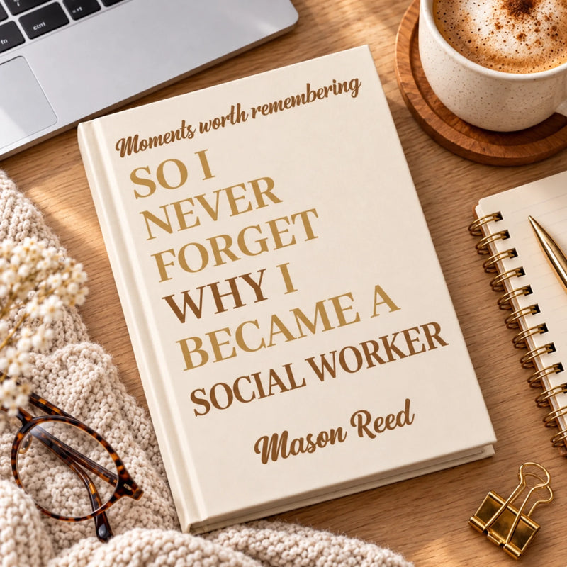 Custom Name Career Motivation Gifts - Personalized Hardcover Journal - Meaningful Work
