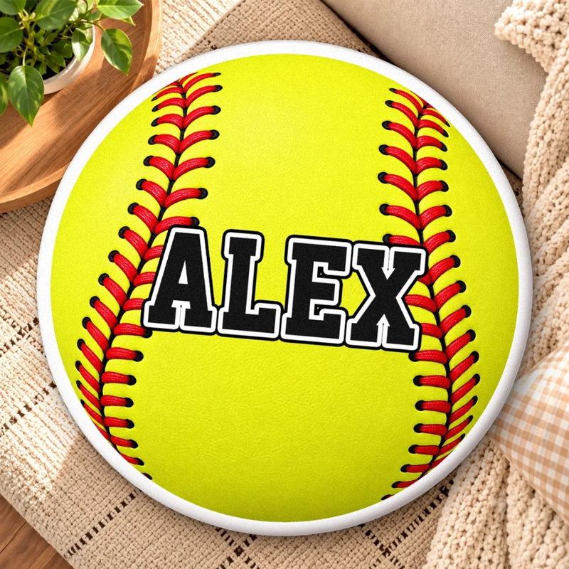 Custom Name Sports Gifts for Kids - Personalized Shaped Pillow - Game On Always