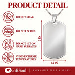 Custom Name Granddaughter Love Gifts - Personalized Dog Tag Necklace - Trust Yourself
