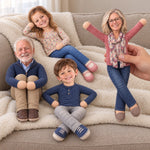 Custom Photo Bestie Gifts for Sisters, Coworkers And Family - Personalized Ugly Poseable Funny Doll - Side By Side Always