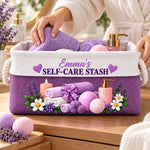 Custom Name Self-Care Gifts - Personalized Storage Basket