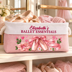 Custom Name Ballet Gifts - Personalized Storage Basket