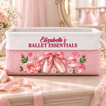 Custom Name Ballet Gifts - Personalized Storage Basket