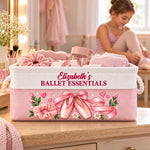 Custom Name Ballet Gifts - Personalized Storage Basket