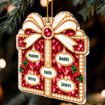 Custom Name Christmas Gift Box Keepsake for Families - Personalized Acrylic Ornament - The Gift Of Us