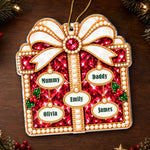 Custom Name Christmas Gift Box Keepsake for Families - Personalized Acrylic Ornament - The Gift Of Us