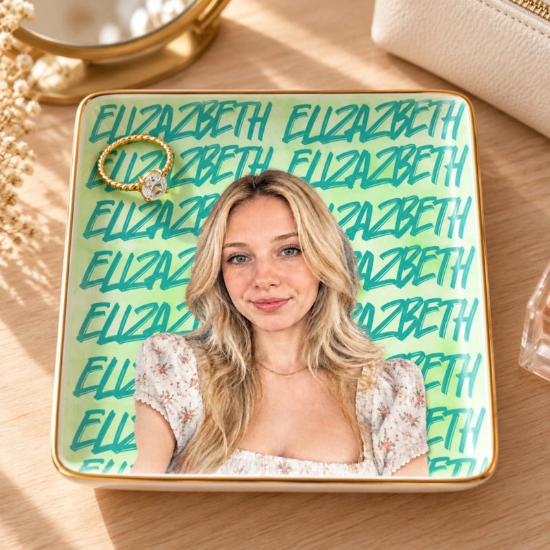 Custom Photo Jewelry Gifts for Women - Personalized Jewelry Dish