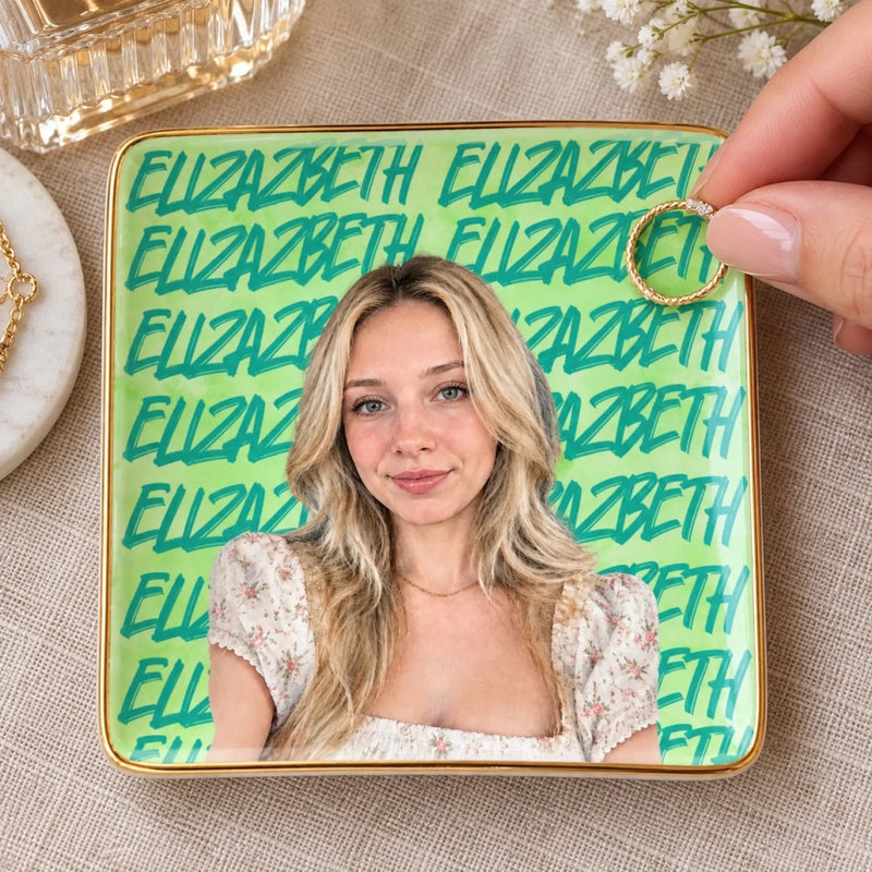 Custom Photo Jewelry Gifts for Women - Personalized Jewelry Dish
