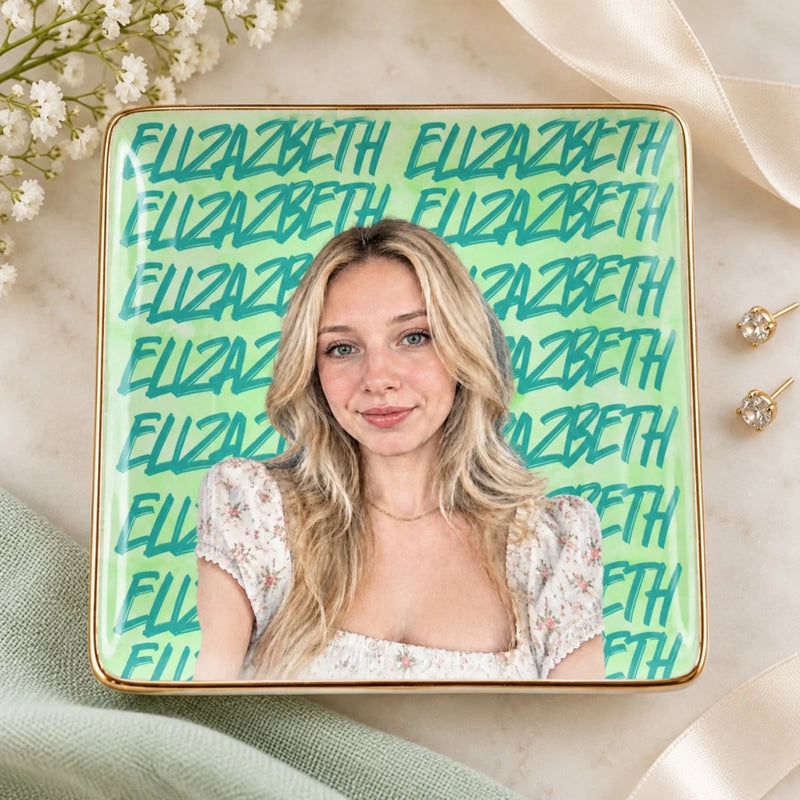 Custom Photo Jewelry Gifts for Women - Personalized Jewelry Dish