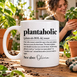 Custom Name Plantaholic Gifts for Plant Lovers - Personalized Mug