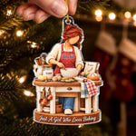 Custom Name Baking Gifts for Women - Personalized Acrylic Ornament - Cookies Time