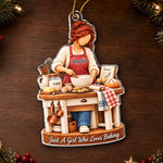 Custom Name Baking Gifts for Women - Personalized Acrylic Ornament - Cookies Time