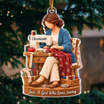 Custom Name Sewing Gifts for Sewing Lovers - Personalized Acrylic Ornament - Clothing Time