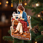 Custom Name Sewing Gifts for Sewing Lovers - Personalized Acrylic Ornament - Clothing Time