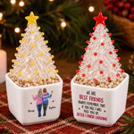 Custom Name Best Friend Christmas Gifts - Personalized Glass Everlasting Christmas - Always Laughing